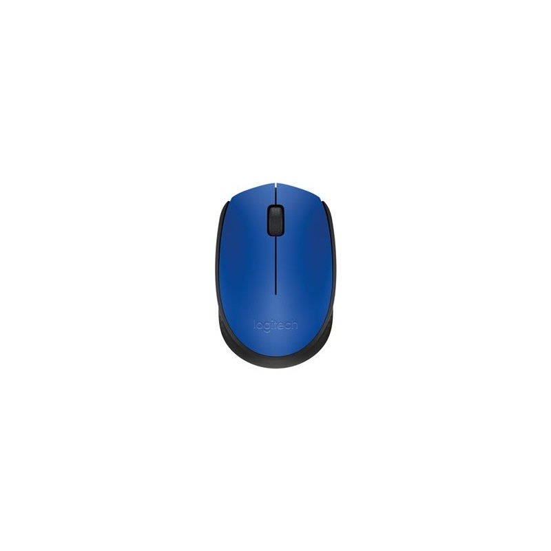 LOGITECH M171 Mouse right and left-handed wireless 2.4 GHz USB wireless receiver black blue