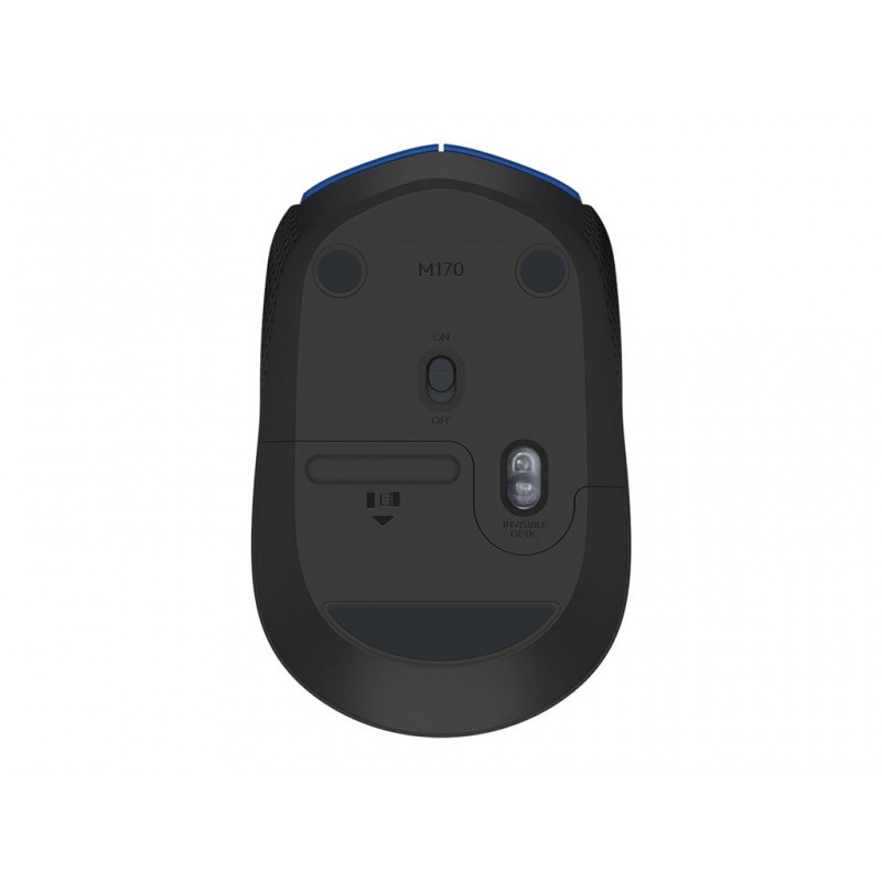 LOGITECH M171 Mouse right and left-handed wireless 2.4 GHz USB wireless receiver black blue