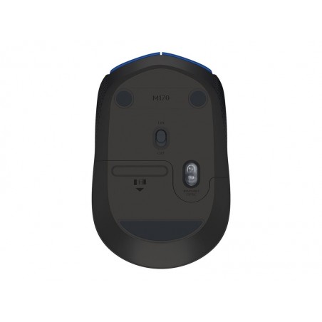 LOGITECH M171 Mouse right and left-handed wireless 2.4 GHz USB wireless receiver black blue