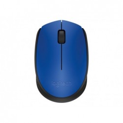 LOGITECH M171 Mouse right and left-handed wireless 2.4 GHz USB wireless receiver black blue