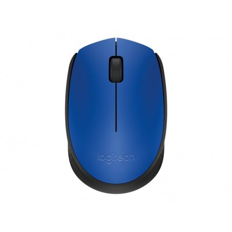 LOGITECH M171 Mouse right and left-handed wireless 2.4 GHz USB wireless receiver black blue