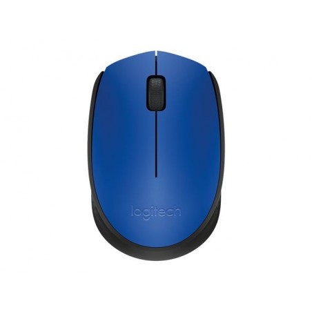 LOGITECH M171 Mouse right and left-handed wireless 2.4 GHz USB wireless receiver black blue