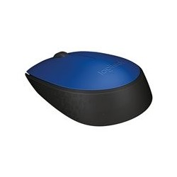 LOGITECH M171 Mouse right and left-handed wireless 2.4 GHz USB wireless receiver black blue