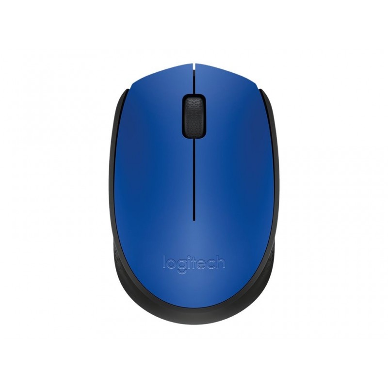 LOGITECH M171 Mouse right and left-handed wireless 2.4 GHz USB wireless receiver black blue