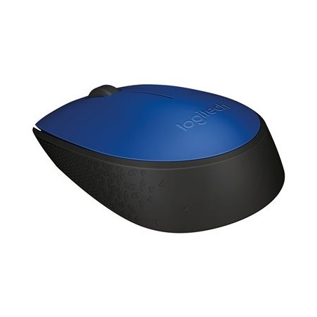 LOGITECH M171 Mouse right and left-handed wireless 2.4 GHz USB wireless receiver black blue
