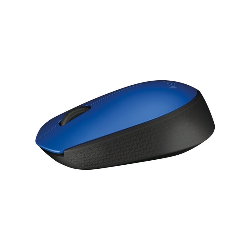 LOGITECH M171 Mouse right and left-handed wireless 2.4 GHz USB wireless receiver black blue