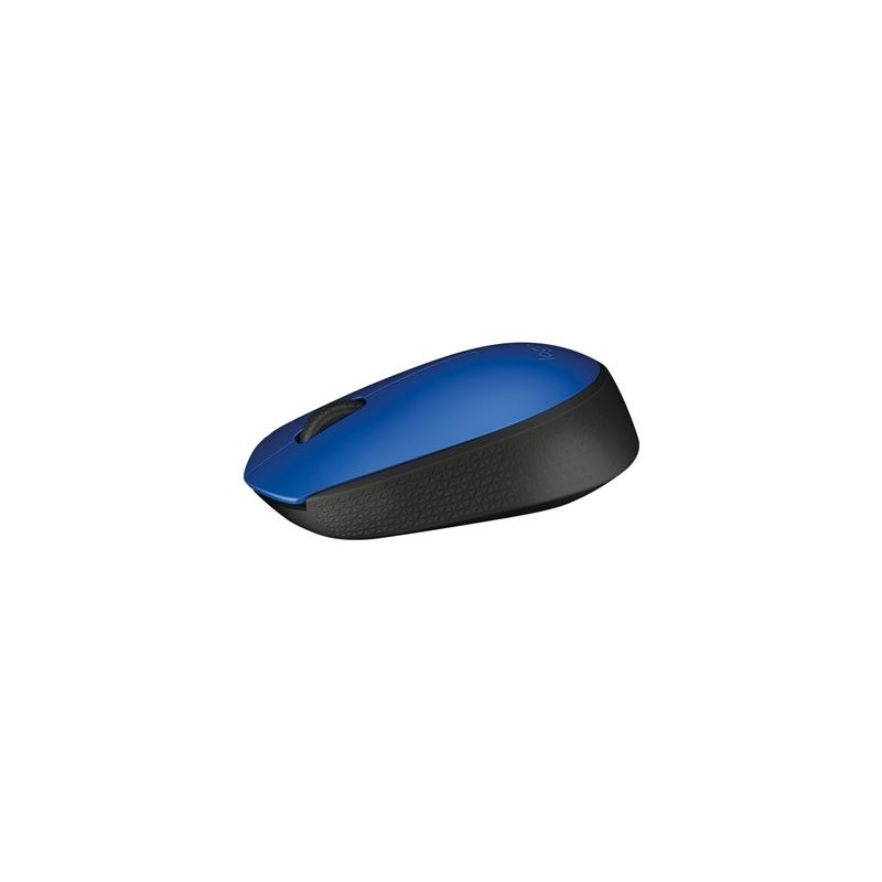 LOGITECH M171 Mouse right and left-handed wireless 2.4 GHz USB wireless receiver black blue