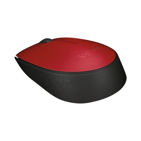 LOGITECH M171 Mouse wireless 2.4 GHz USB wireless receiver black red