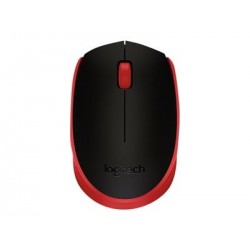 LOGITECH M171 Mouse wireless 2.4 GHz USB wireless receiver black red