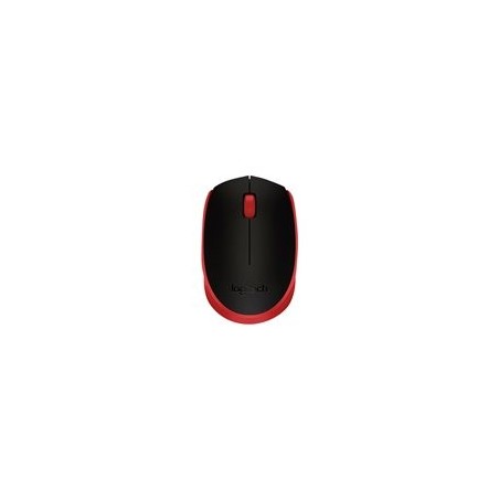 LOGITECH M171 Mouse wireless 2.4 GHz USB wireless receiver black red