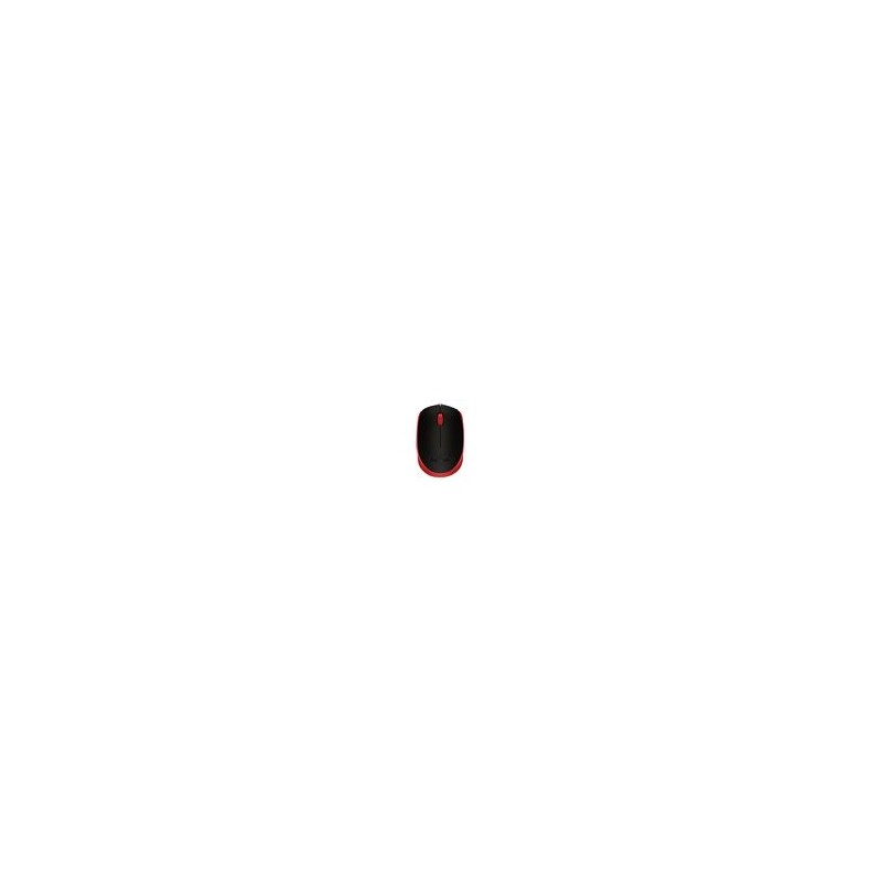 LOGITECH M171 Mouse wireless 2.4 GHz USB wireless receiver black red