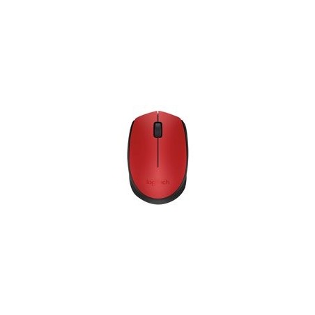 LOGITECH M171 Mouse wireless 2.4 GHz USB wireless receiver black red