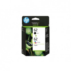 HP N9J71AE Zestaw HP 62 4-pack black + CMY