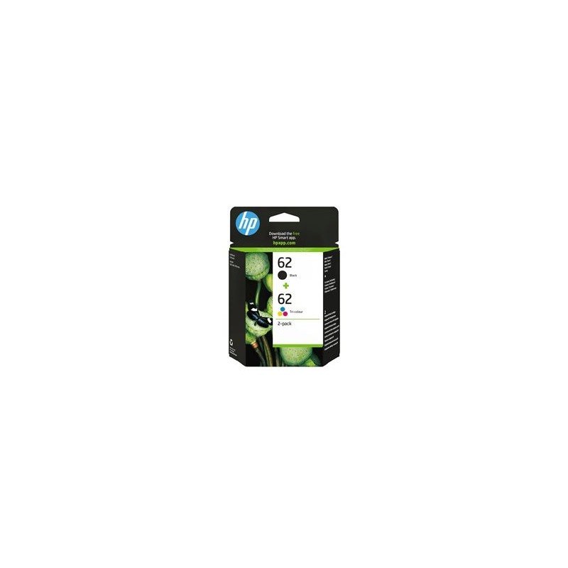 HP N9J71AE Zestaw HP 62 4-pack black + CMY