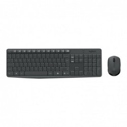 LOGITECH 920-007931 Logitech klawiatura + mysz bezprzewodowa MK235, Szare, US