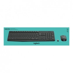 LOGITECH 920-007931 Logitech klawiatura + mysz bezprzewodowa MK235, Szare, US