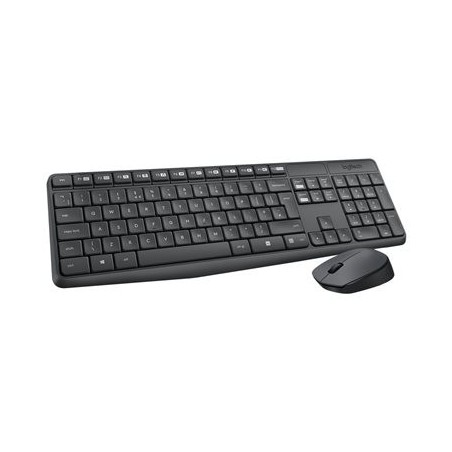 LOGITECH 920-007931 Logitech klawiatura + mysz bezprzewodowa MK235, Szare, US