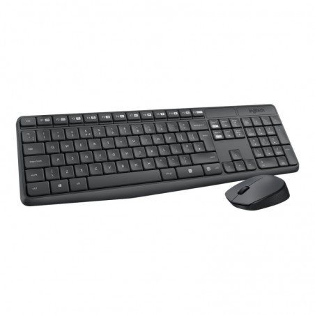 LOGITECH 920-007931 Logitech klawiatura + mysz bezprzewodowa MK235, Szare, US