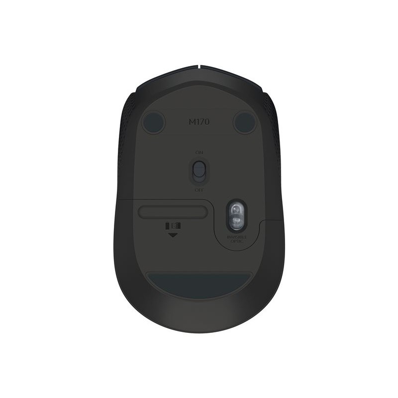 LOGITECH B170 Mouse optical 3 buttons wireless 2.4 GHz USB wireless receiver black