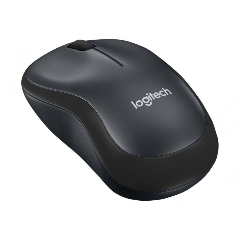 LOGITECH M220 Silent Mouse optical 3 buttons wireless 2.4 GHz USB wireless receiver charcoal