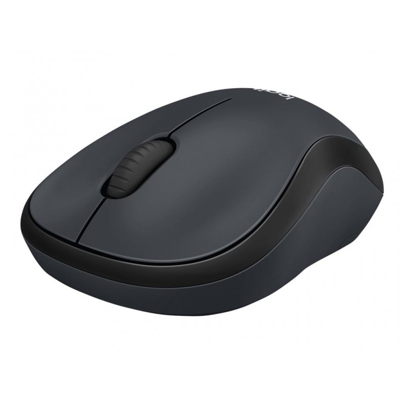 LOGITECH M220 Silent Mouse optical 3 buttons wireless 2.4 GHz USB wireless receiver charcoal