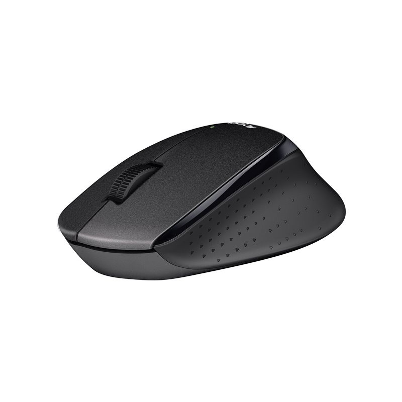 LOGITECH M330 SILENT PLUS Mouse 3 buttons wireless 2.4 GHz USB wireless receiver black