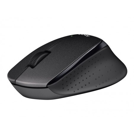 LOGITECH M330 SILENT PLUS Mouse 3 buttons wireless 2.4 GHz USB wireless receiver black