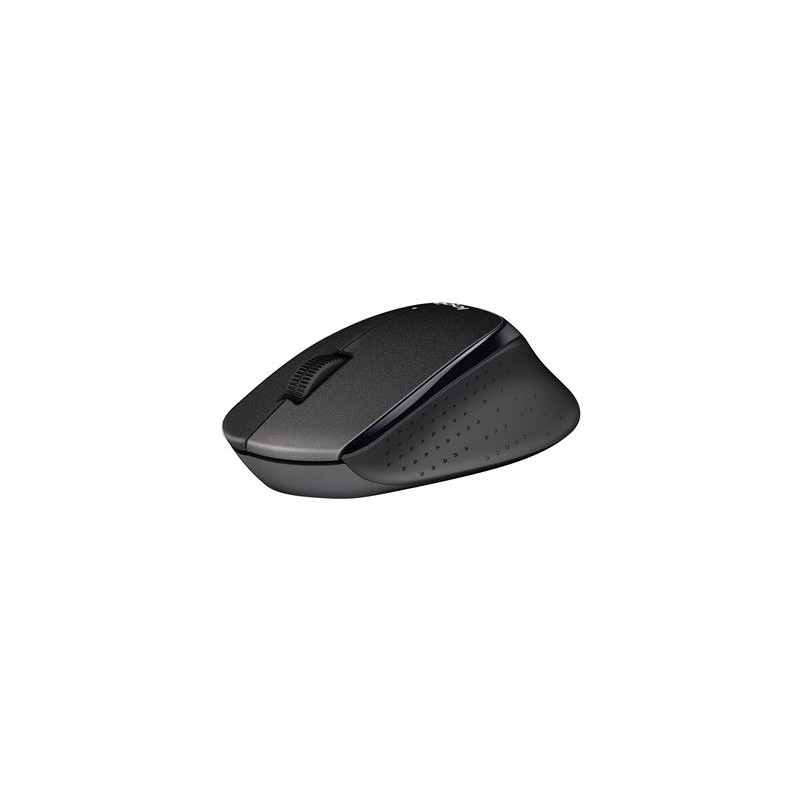 LOGITECH M330 SILENT PLUS Mouse 3 buttons wireless 2.4 GHz USB wireless receiver black
