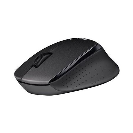 LOGITECH M330 SILENT PLUS Mouse 3 buttons wireless 2.4 GHz USB wireless receiver black