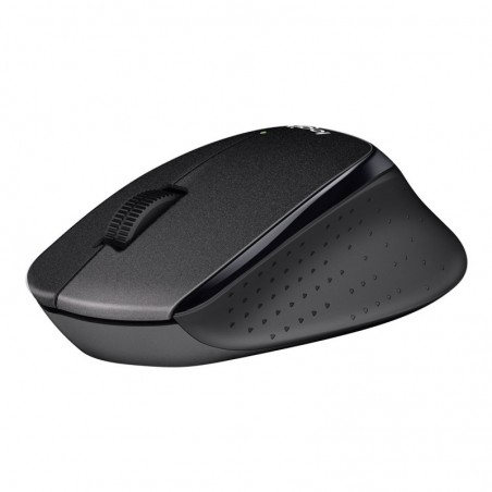 LOGITECH M330 SILENT PLUS Mouse 3 buttons wireless 2.4 GHz USB wireless receiver black