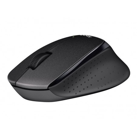 LOGITECH M330 SILENT PLUS Mouse 3 buttons wireless 2.4 GHz USB wireless receiver black