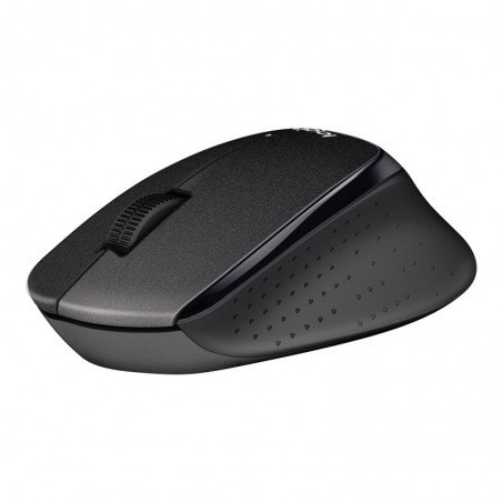 LOGITECH M330 SILENT PLUS Mouse 3 buttons wireless 2.4 GHz USB wireless receiver black