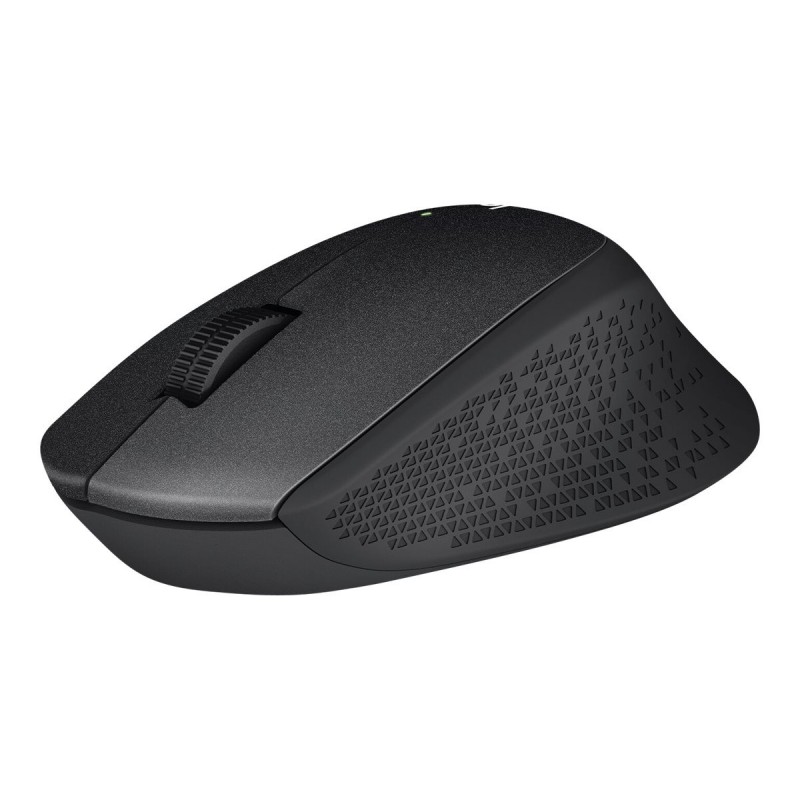 LOGITECH M330 SILENT PLUS Mouse 3 buttons wireless 2.4 GHz USB wireless receiver black