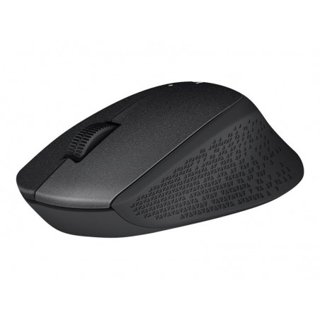 LOGITECH M330 SILENT PLUS Mouse 3 buttons wireless 2.4 GHz USB wireless receiver black