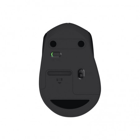 LOGITECH M330 SILENT PLUS Mouse 3 buttons wireless 2.4 GHz USB wireless receiver black