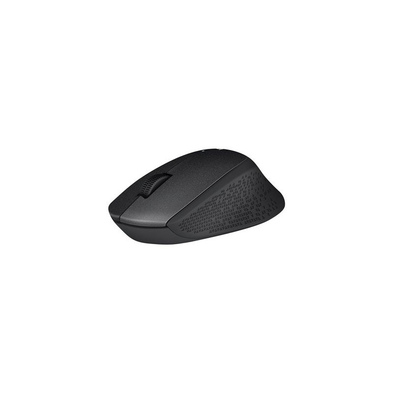 LOGITECH M330 SILENT PLUS Mouse 3 buttons wireless 2.4 GHz USB wireless receiver black