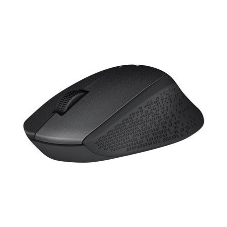 LOGITECH M330 SILENT PLUS Mouse 3 buttons wireless 2.4 GHz USB wireless receiver black
