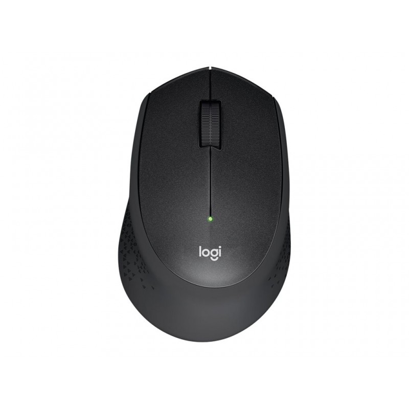 LOGITECH M330 SILENT PLUS Mouse 3 buttons wireless 2.4 GHz USB wireless receiver black