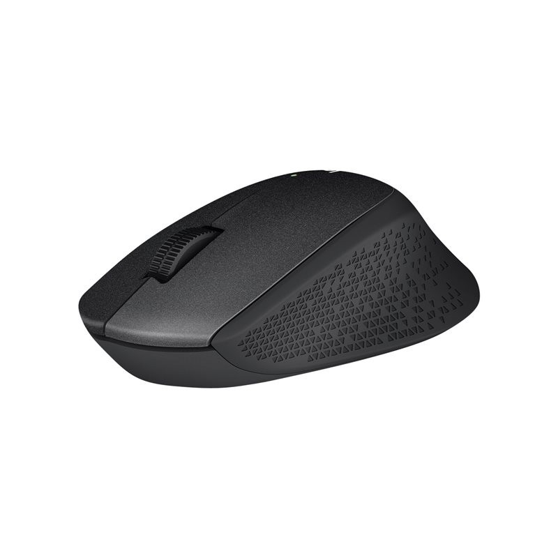 LOGITECH M330 SILENT PLUS Mouse 3 buttons wireless 2.4 GHz USB wireless receiver black