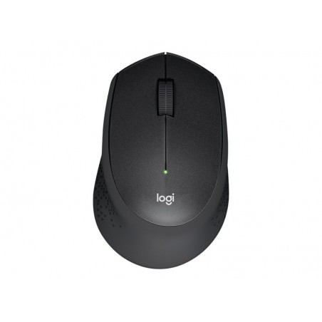 LOGITECH M330 SILENT PLUS Mouse 3 buttons wireless 2.4 GHz USB wireless receiver black