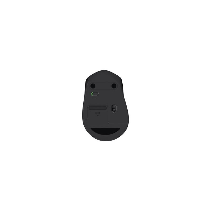 LOGITECH M330 SILENT PLUS Mouse 3 buttons wireless 2.4 GHz USB wireless receiver black