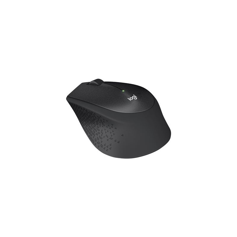 LOGITECH M330 SILENT PLUS Mouse 3 buttons wireless 2.4 GHz USB wireless receiver black