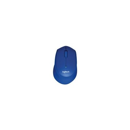 LOGITECH M330 SILENT PLUS Mouse 3 buttons wireless 2.4 GHz USB wireless receiver blue