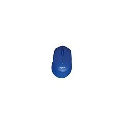 LOGITECH M330 SILENT PLUS Mouse 3 buttons wireless 2.4 GHz USB wireless receiver blue