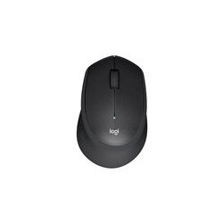 LOGITECH M330 SILENT PLUS Mouse 3 buttons wireless 2.4 GHz USB wireless receiver blue