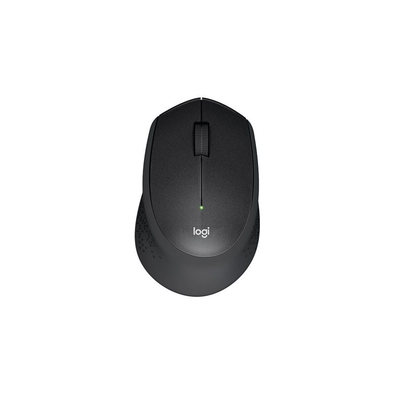 LOGITECH M330 SILENT PLUS Mouse 3 buttons wireless 2.4 GHz USB wireless receiver blue