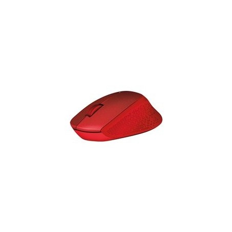 LOGITECH M330 SILENT PLUS Mouse 3 buttons wireless 2.4 GHz USB wireless receiver red