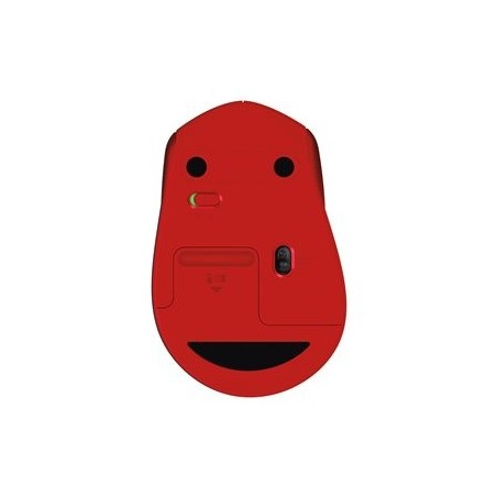 LOGITECH M330 SILENT PLUS Mouse 3 buttons wireless 2.4 GHz USB wireless receiver red