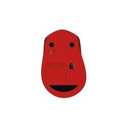 LOGITECH M330 SILENT PLUS Mouse 3 buttons wireless 2.4 GHz USB wireless receiver red