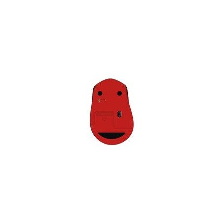 LOGITECH M330 SILENT PLUS Mouse 3 buttons wireless 2.4 GHz USB wireless receiver red